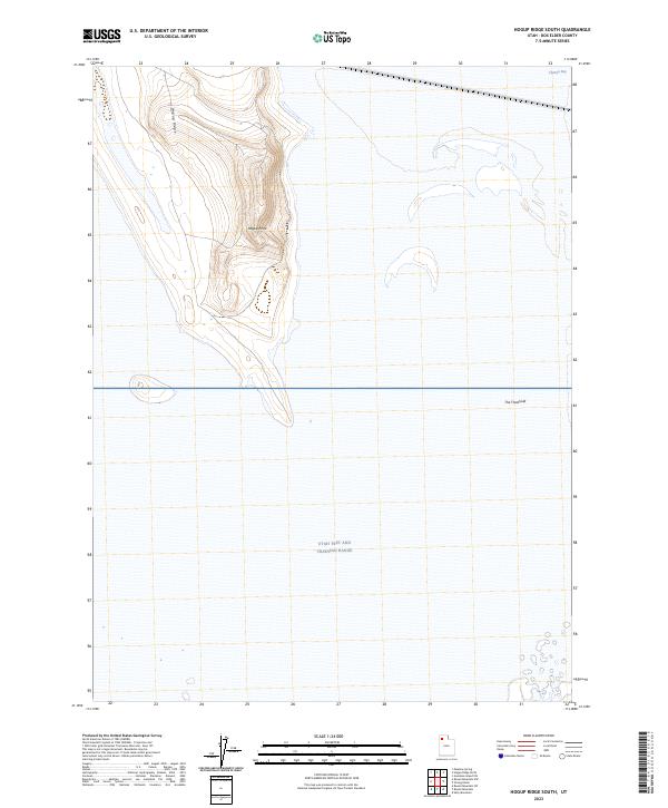 USGS Topographic Map – Hogup Ridge South