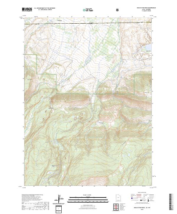 USGS Topographic Map – Hole In The Rock