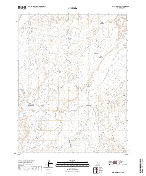 USGS Topographic Map – Horn Silver Gulch