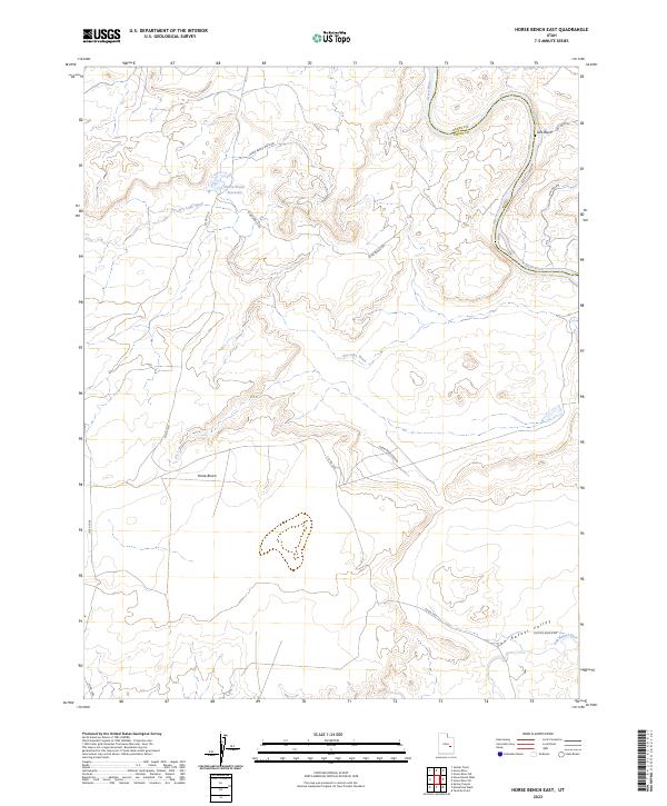 USGS Topographic Map – Horse Bench East