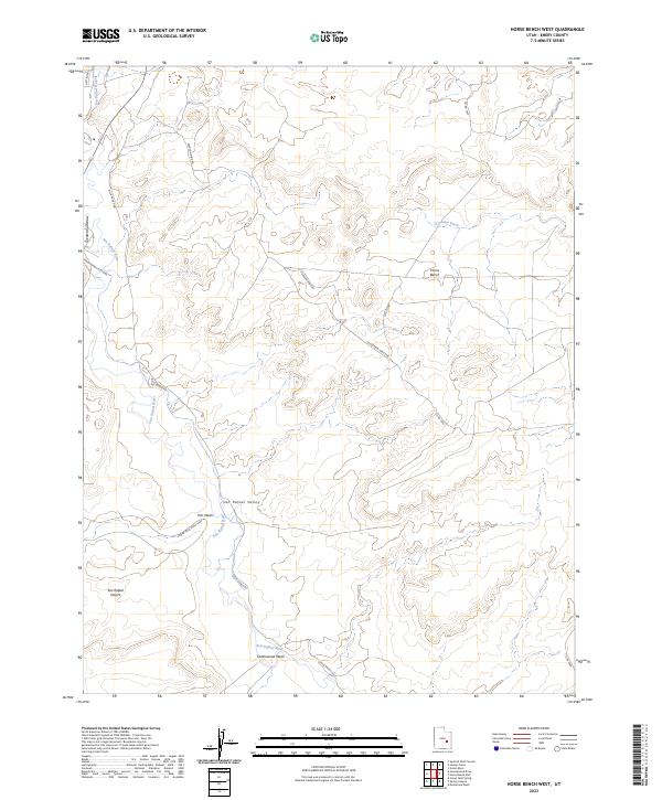 USGS Topographic Map – Horse Bench West