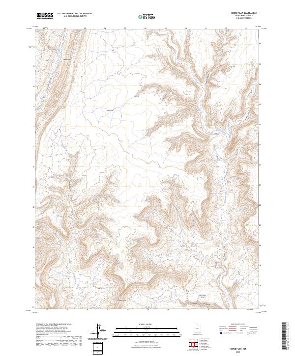 USGS Topographic Map – Horse Flat