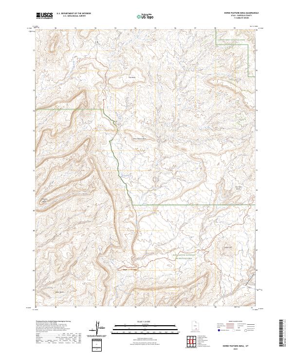USGS Topographic Map – Horse Pasture Mesa