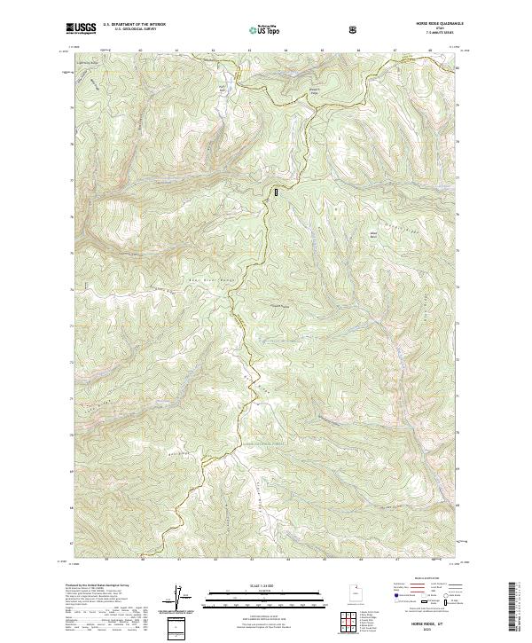 USGS Topographic Map – Horse Ridge