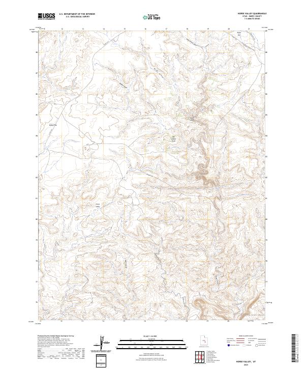 USGS Topographic Map – Horse Valley