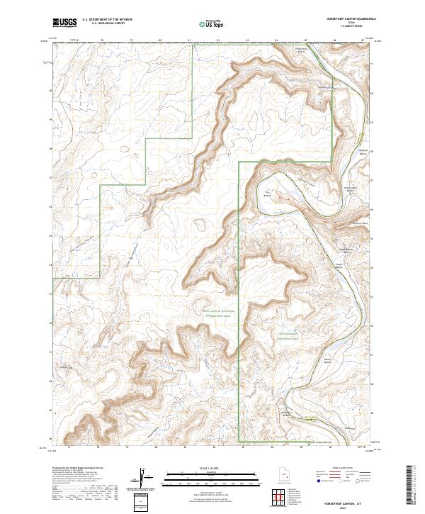 USGS Topographic Map – Horsethief Canyon