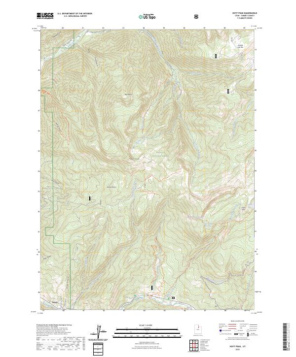 USGS Topographic Map – Hoyt Peak