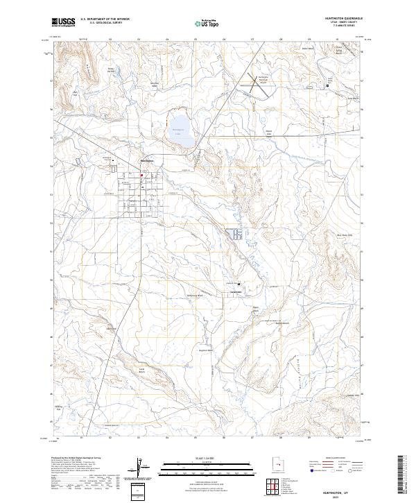 USGS Topographic Map – Huntington