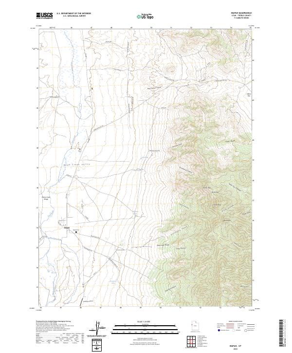 USGS Topographic Map – Ibapah