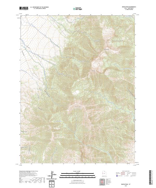 USGS Topographic Map – Ibapah Peak