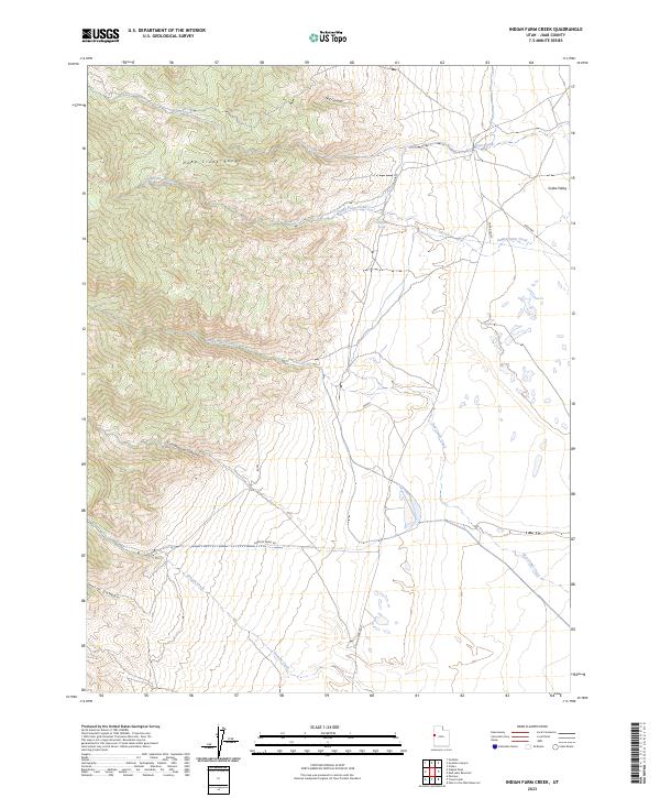 USGS Topographic Map – Indian Farm Creek
