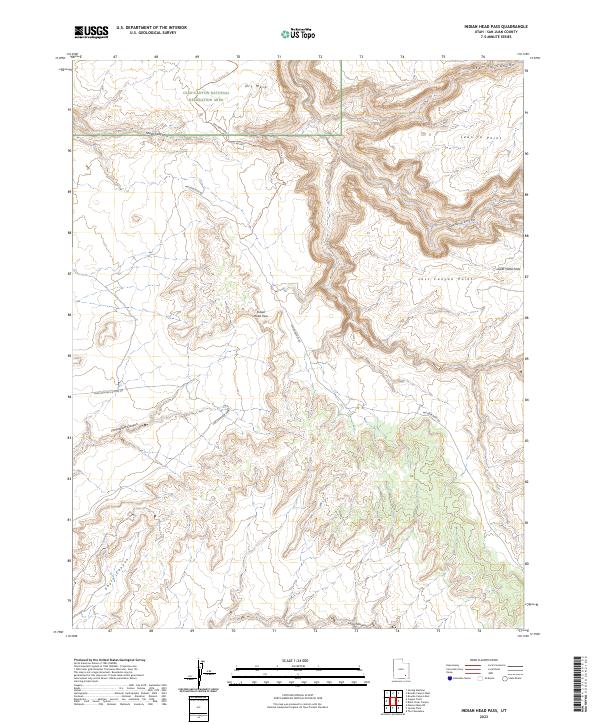 USGS Topographic Map – Indian Head Pass