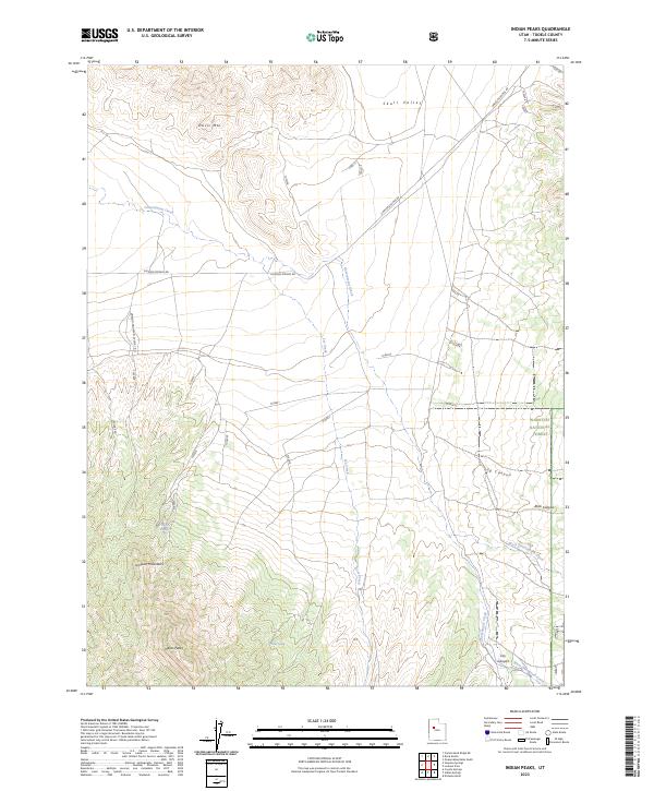 USGS Topographic Map – Indian Peaks