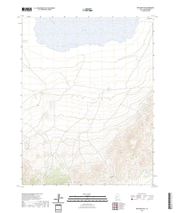 USGS Topographic Map – Iron Mine Pass