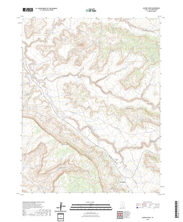 USGS Topographic Map – Jacobs Chair