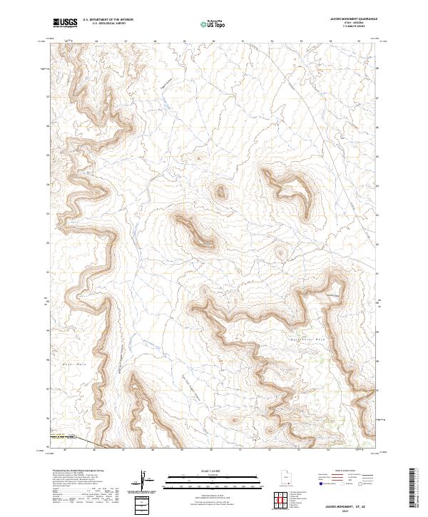 USGS Topographic Map – Jacobs Monument