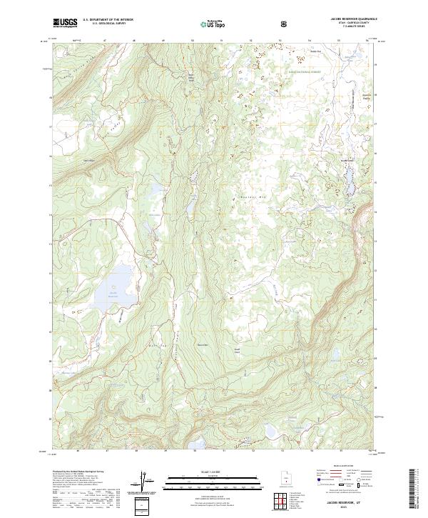 USGS Topographic Map – Jacobs Reservoir