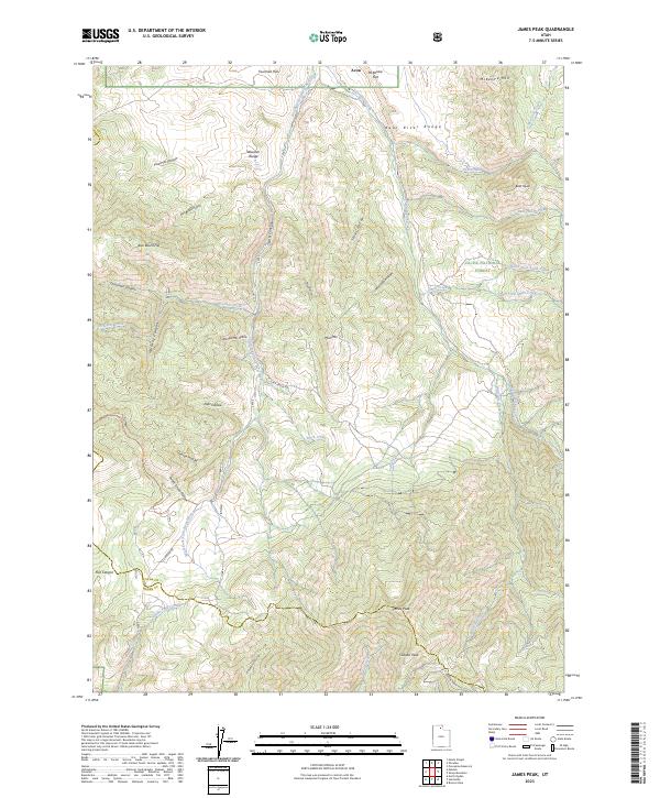 USGS Topographic Map – James Peak