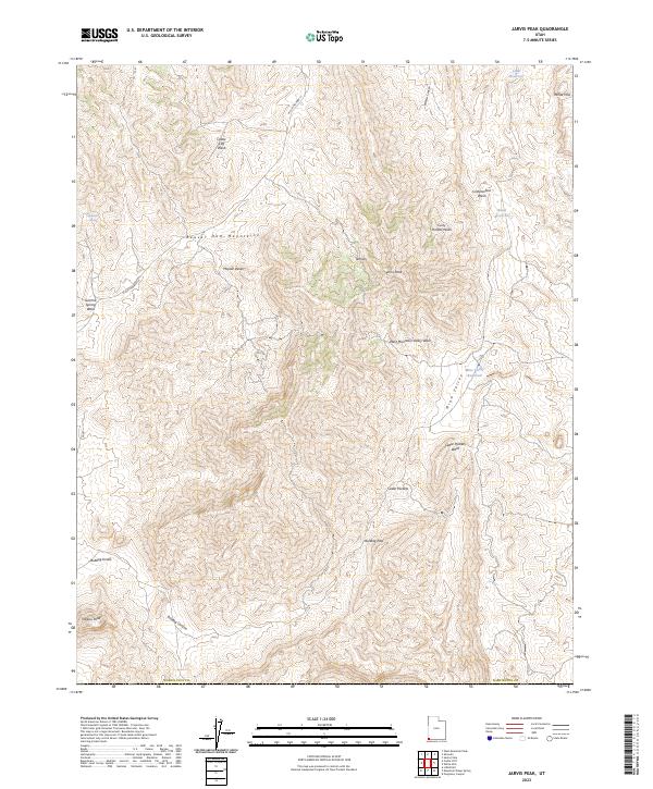 USGS Topographic Map – Jarvis Peak