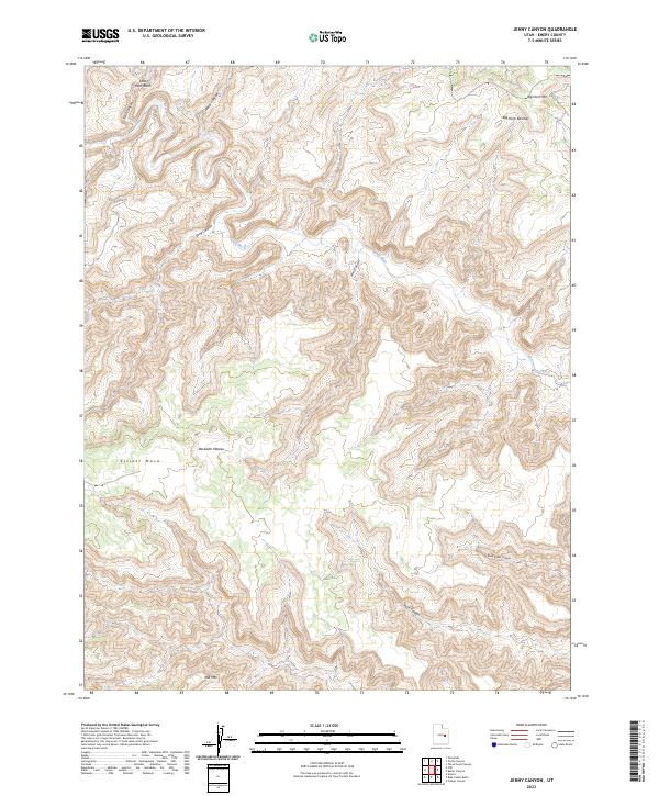 USGS Topographic Map – Jenny Canyon