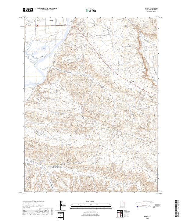 USGS Topographic Map – Jensen