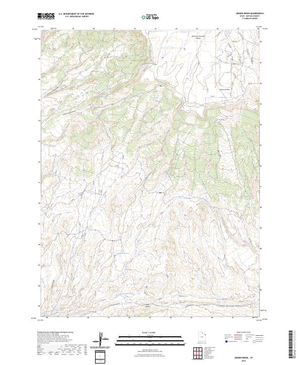USGS Topographic Map – Jensen Ridge
