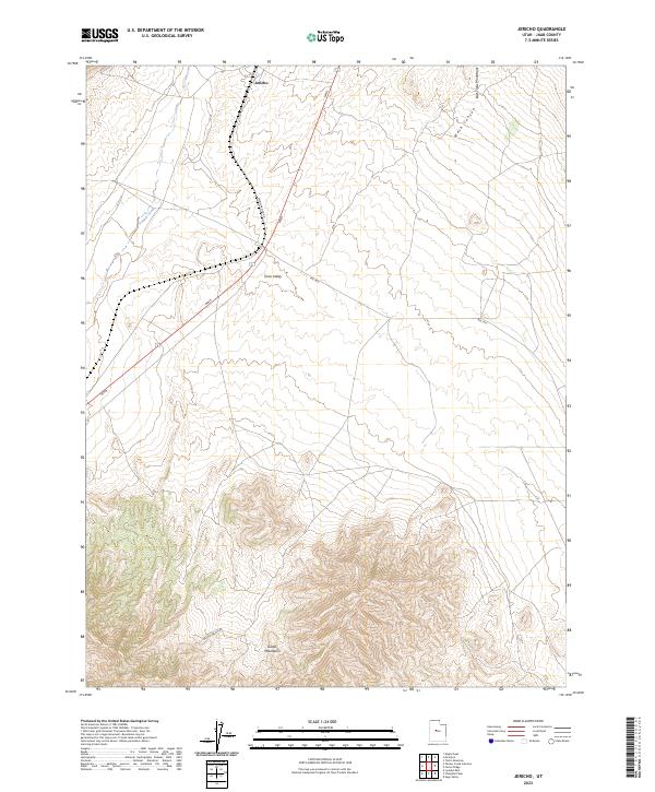 USGS Topographic Map – Jericho