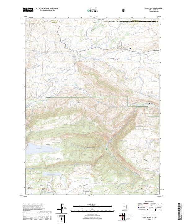 USGS Topographic Map – Jessen Butte