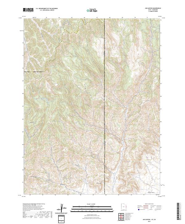 USGS Topographic Map – Jim Canyon