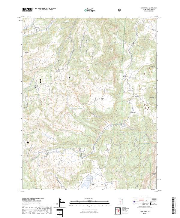 USGS Topographic Map – Johns Peak