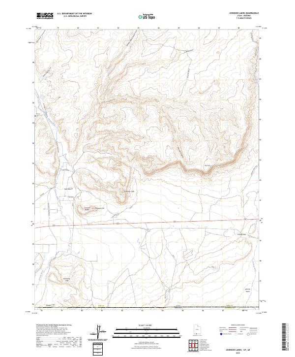 USGS Topographic Map – Johnson Lakes