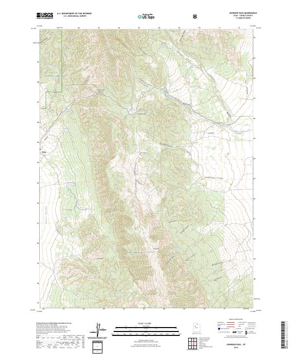 USGS Topographic Map – Johnson Pass