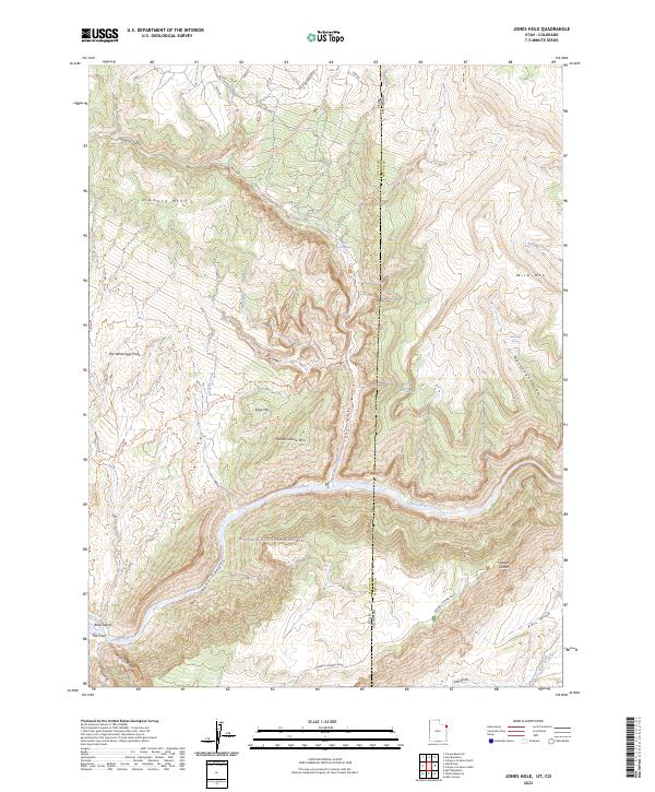 USGS Topographic Map – Jones Hole