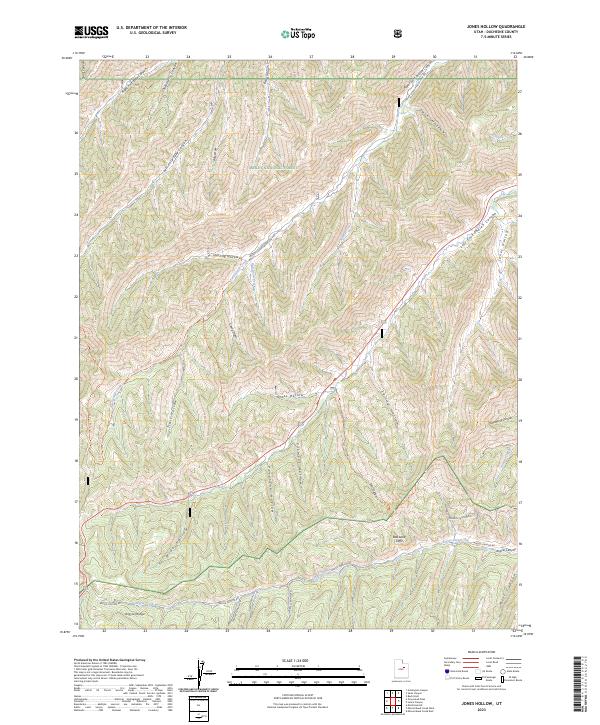 USGS Topographic Map – Jones Hollow