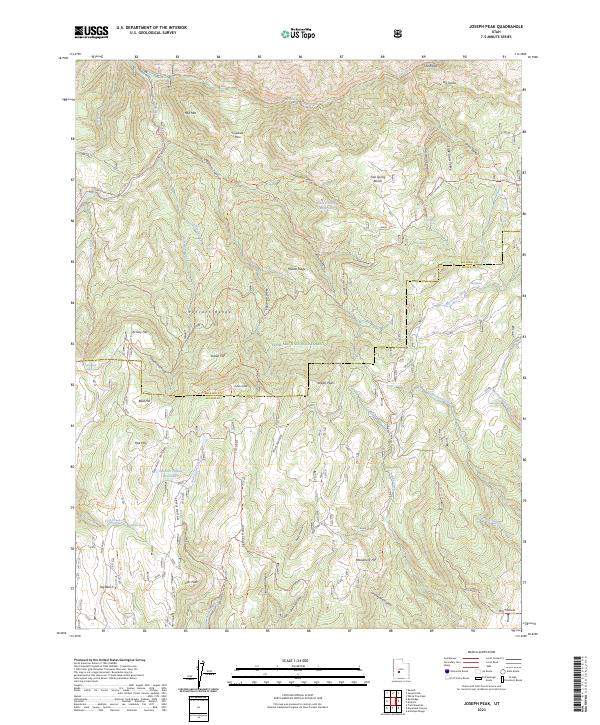 USGS Topographic Map – Joseph Peak