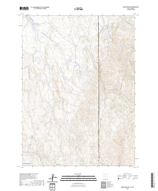 USGS Topographic Map – Judd Mountain