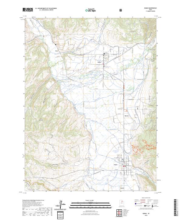 USGS Topographic Map – Kamas