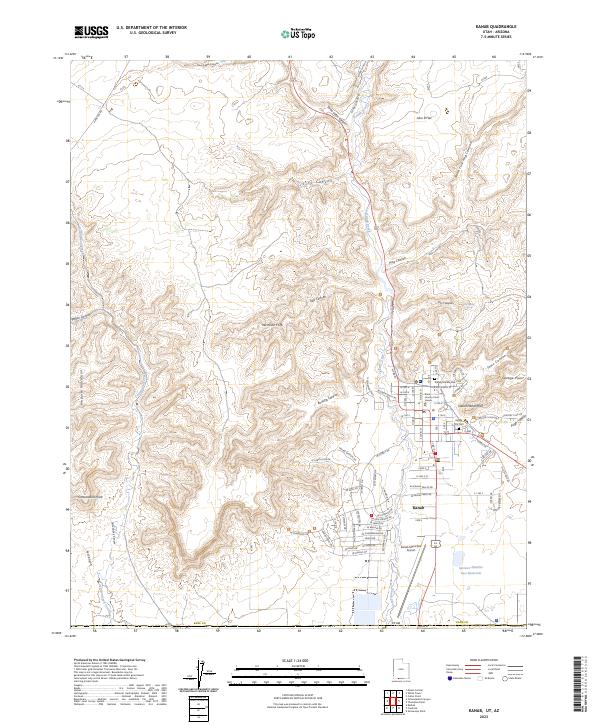 USGS Topographic Map – Kanab