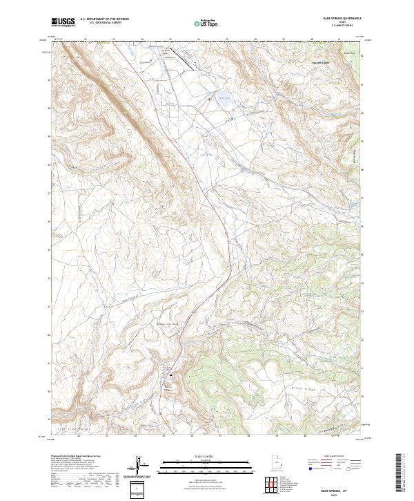 USGS Topographic Map – Kane Springs