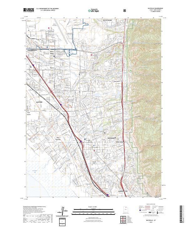 USGS Topographic Map – Kaysville