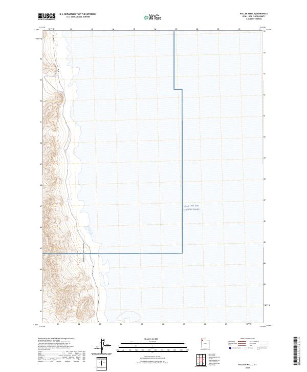 2023 Map of Keller Well, 2023 Print
