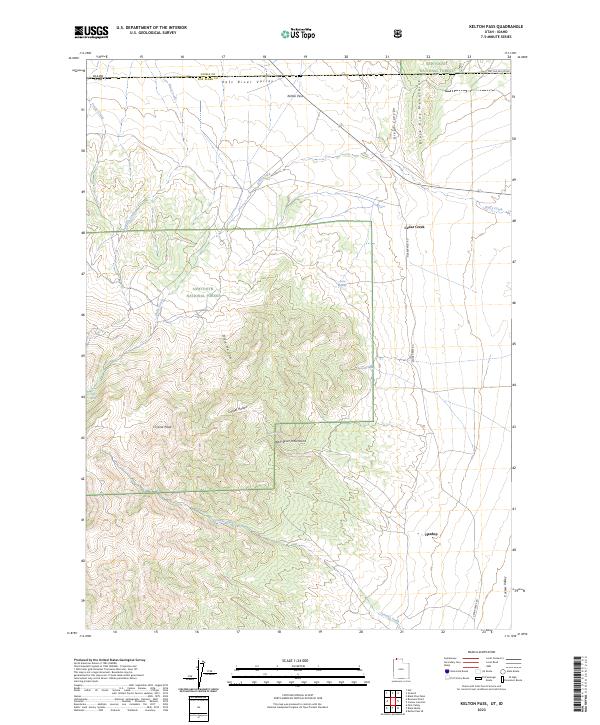 USGS Topographic Map – Kelton Pass