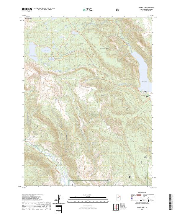 USGS Topographic Map – Kidney Lake