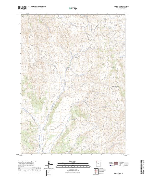 USGS Topographic Map – Kimbell Creek