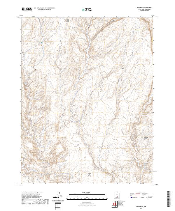 USGS Topographic Map – King Bench