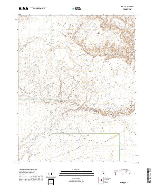 USGS Topographic Map – King Mesa