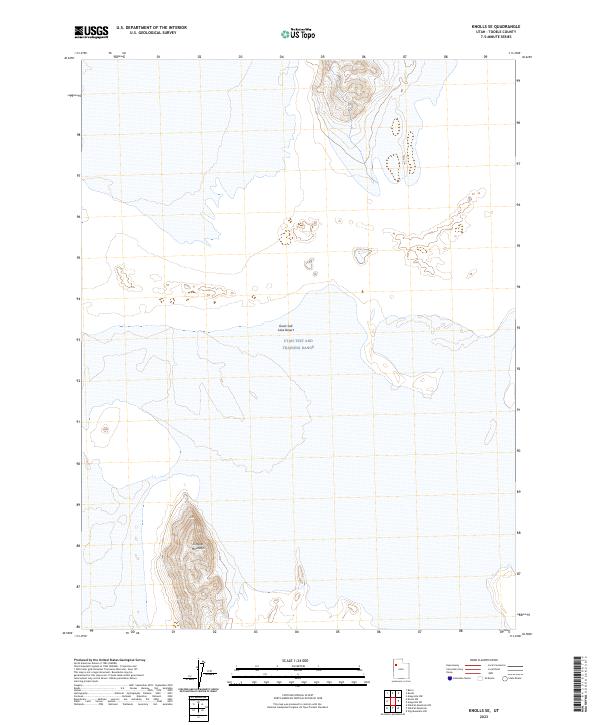 USGS Topographic Map – Knolls SE
