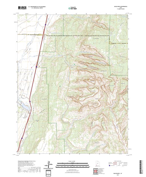 USGS Topographic Map – Kolob Arch