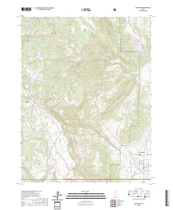 USGS Topographic Map – Koosharem