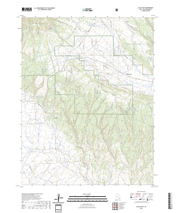 USGS Topographic Map – La Sal East